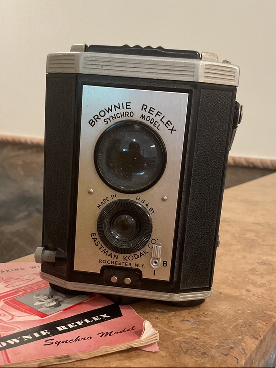 Kodak Other - Kodak Brownie Reflex Synchro Model Camera - Black & Silver